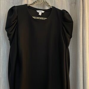 Nine West Elegant Black Dress with Puff Sleeves
